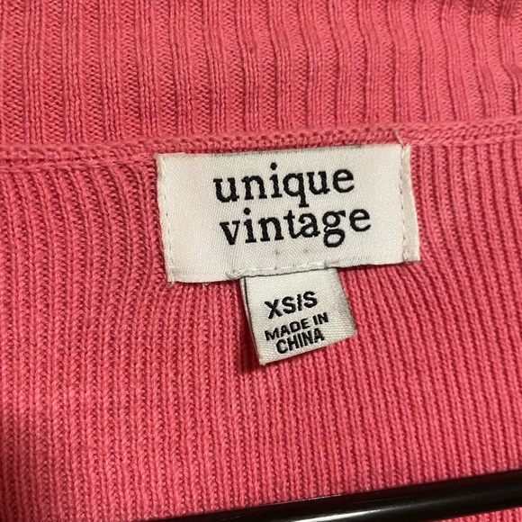 Pink ombré cardigan from Unique Vintage (oversized) - Picture 4 of 4
